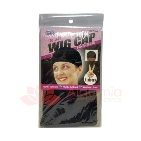 Touca p Peruca Preto 2pcs