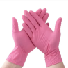 Luva Nitril Rosa M 100un
