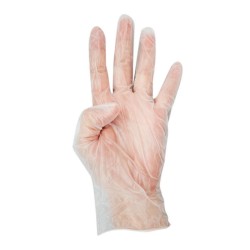 Luva de Vinil Tam S 100un